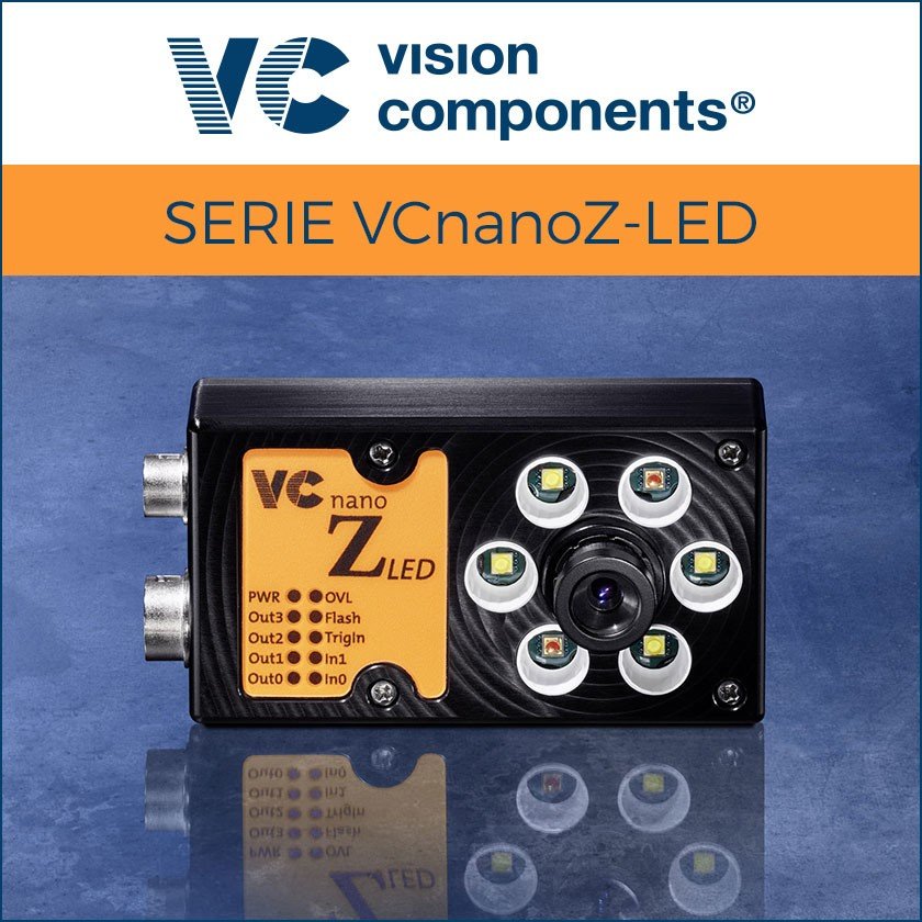 VCnanoZ-LED: telecamere embedded con illuminazione LED anulare