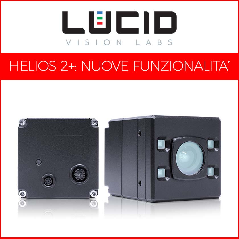 Nuova telecamera ToF di LUCID: funzionalità HDR e High-Speed per la Helios2+
