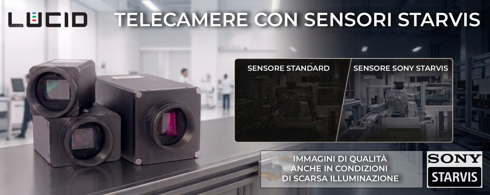 Telecamere industriali LUCID con sensori Sony STARVIS: quando sceglierle