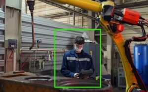 Telecamera LUCID con sensore Sony STARVIS per il monitoraggio di celle robotizzate e aree produttive.