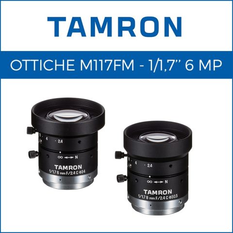Ottiche Tamron da 1/1,7 e risoluzione da 6 MP