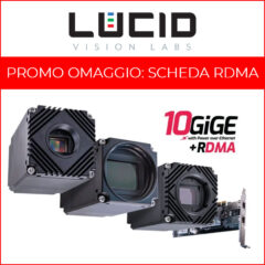 In omaggio una scheda di rete RDMA PoE+ con le telecamere LUCID Triton10 e Atlas10 10GigE